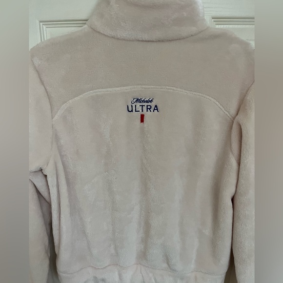 Women’s Cropped Columbia Fleece Michelob Ultra Jacket Size Small - Picture 5 of 11